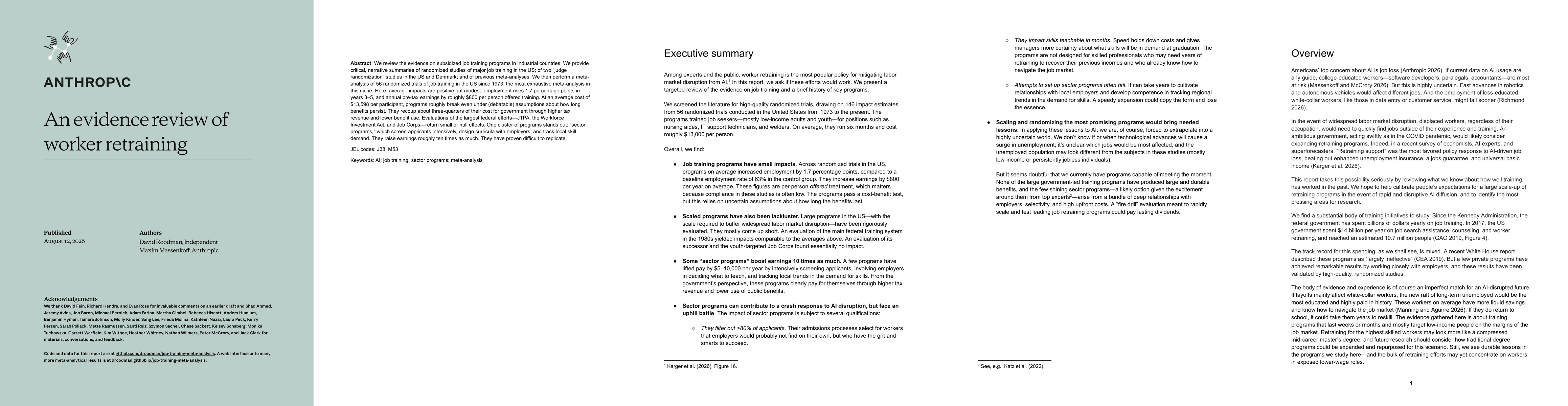 Thumbnail for An evidence review of worker retraining