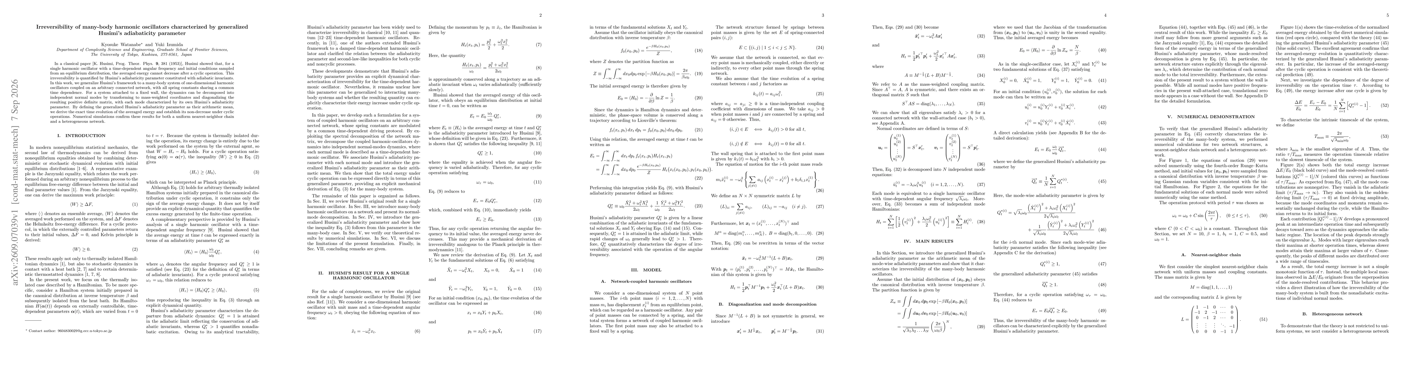 Thumbnail for Irreversibility of many-body harmonic oscillators characterized by generalized Husimi's adiabaticity parameter