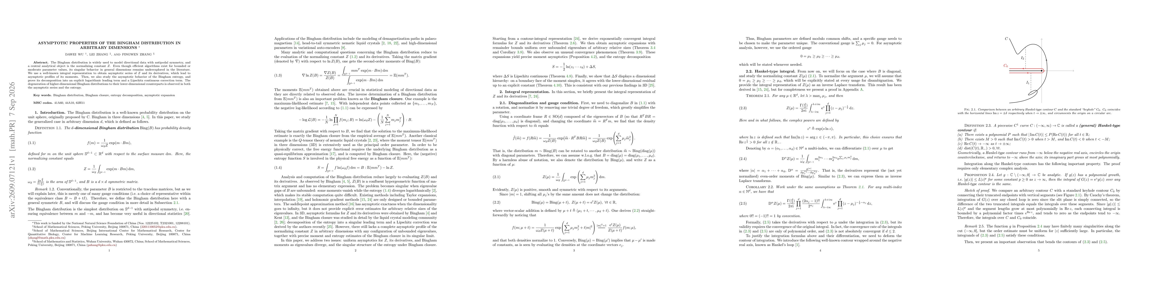 Thumbnail for Asymptotic properties of the Bingham distribution in arbitrary dimensions