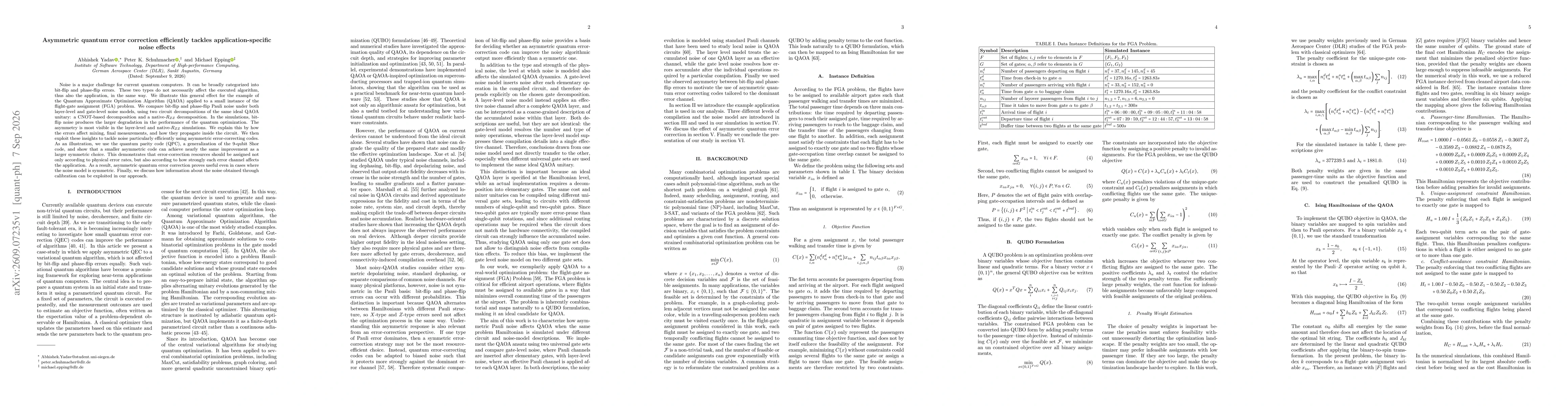 Thumbnail for Asymmetric quantum error correction efficiently tackles application-specific noise effects