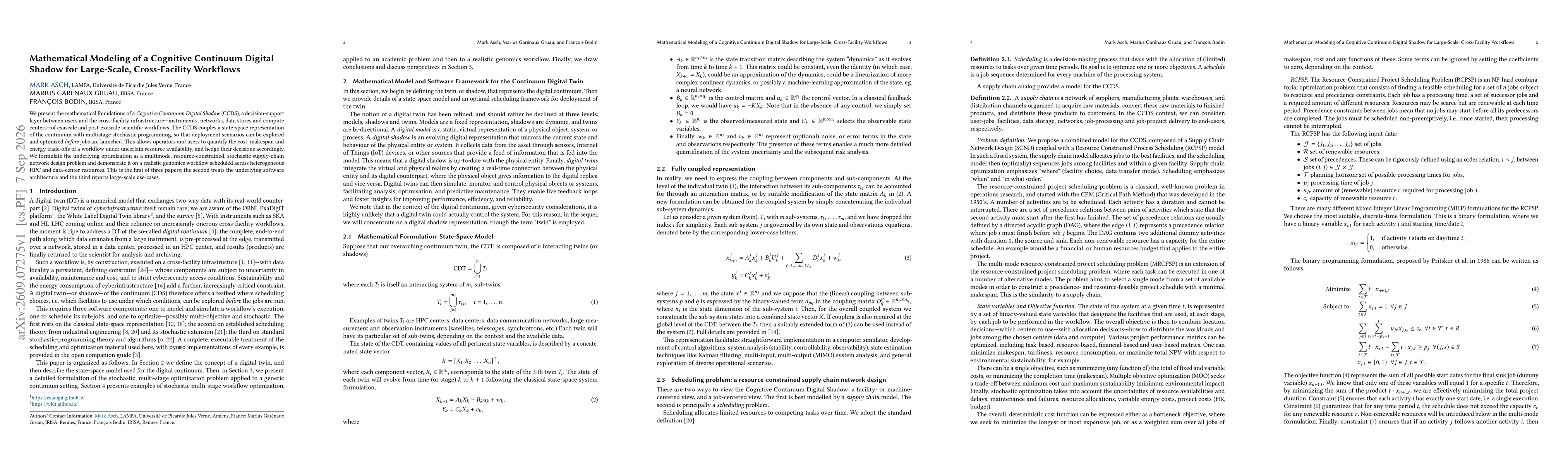Thumbnail for Mathematical Modeling of a Cognitive Continuum Digital Shadow for Large-Scale, Cross-Facility Workflows
