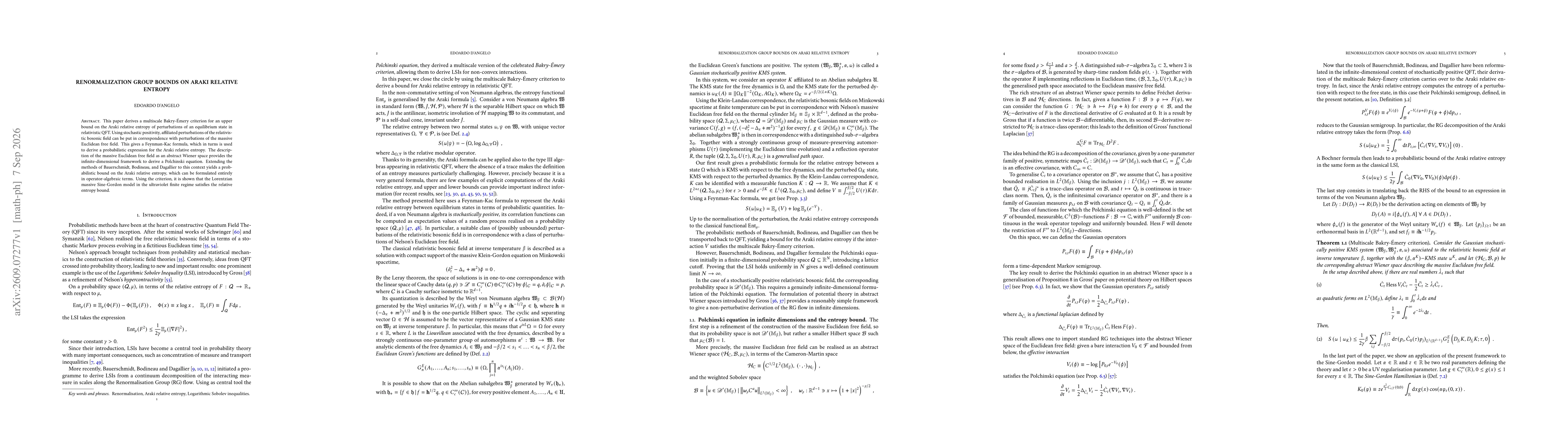 Thumbnail for Renormalization group bounds on Araki relative entropy