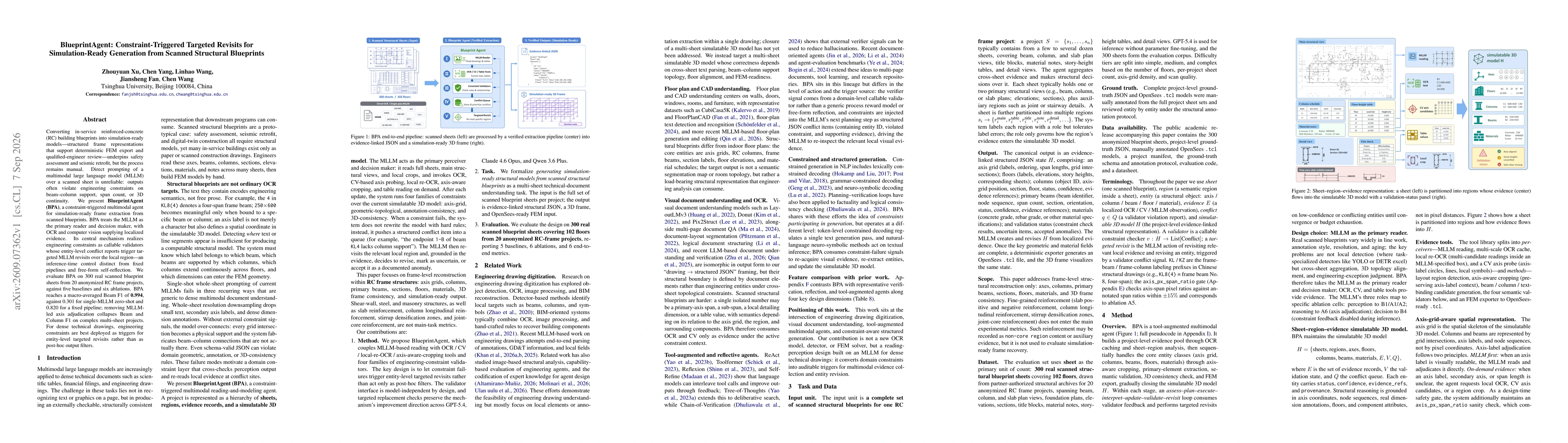 Thumbnail for BlueprintAgent: Constraint-Triggered Targeted Revisits for Simulation-Ready Generation from Scanned Structural Blueprints