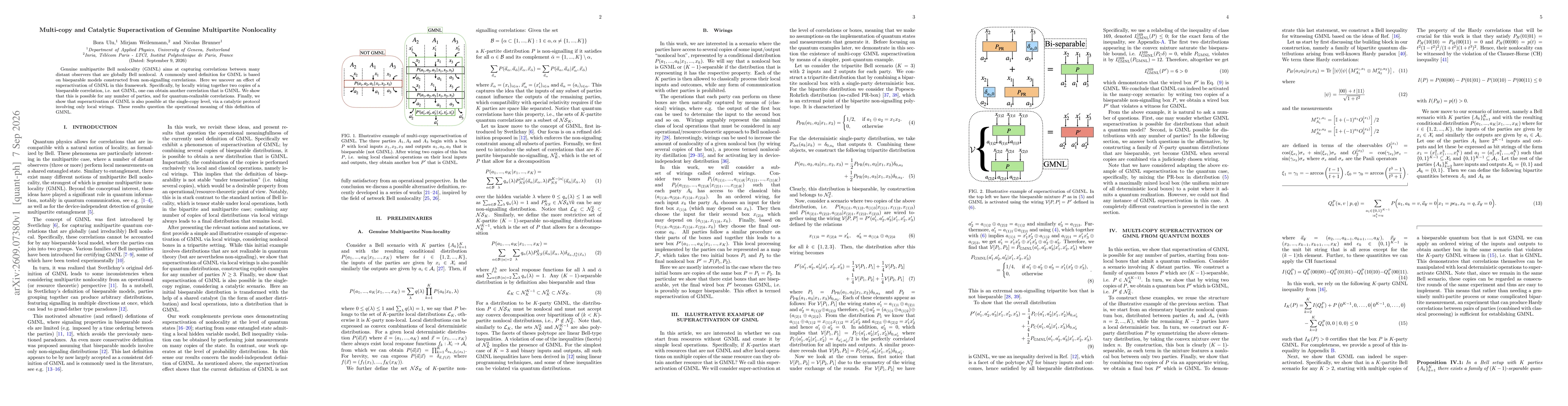 Thumbnail for Multi-copy and Catalytic Superactivation of Genuine Multipartite Nonlocality