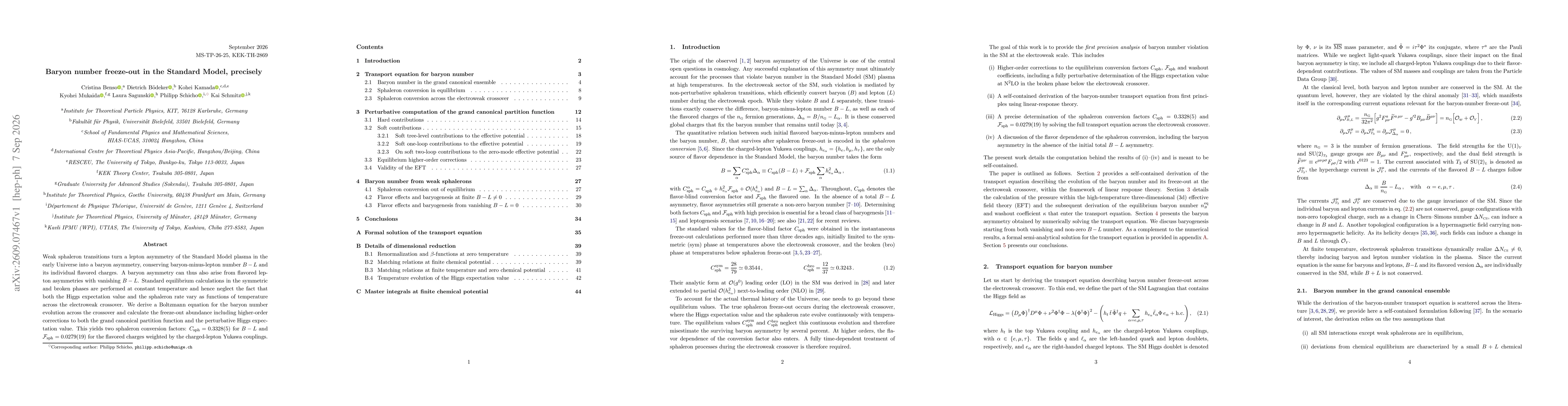 Thumbnail for Baryon number freeze-out in the Standard Model, precisely