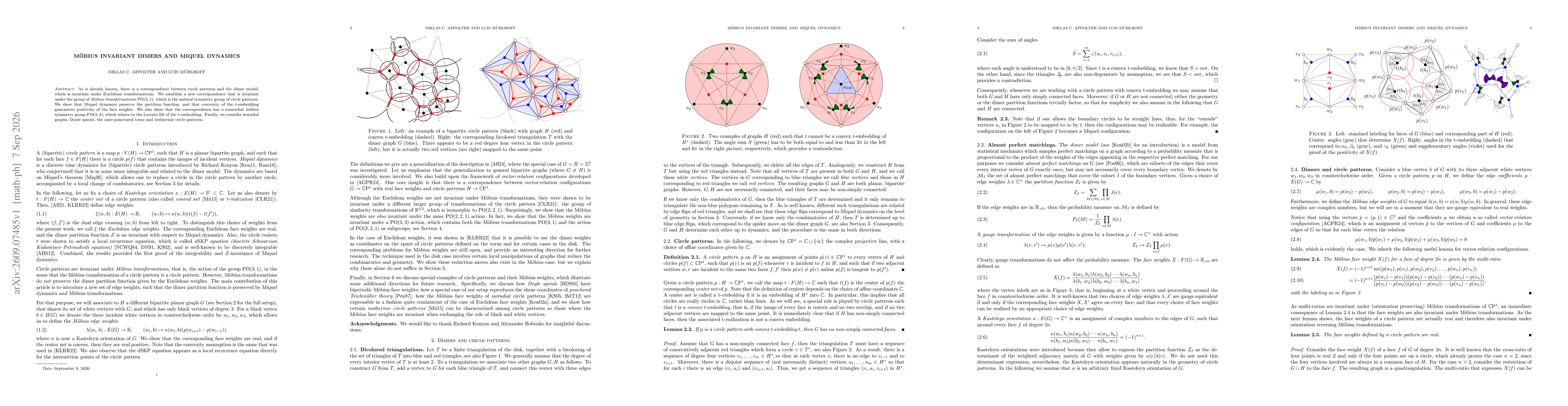 Thumbnail for Möbius Invariant Dimers and Miquel Dynamics