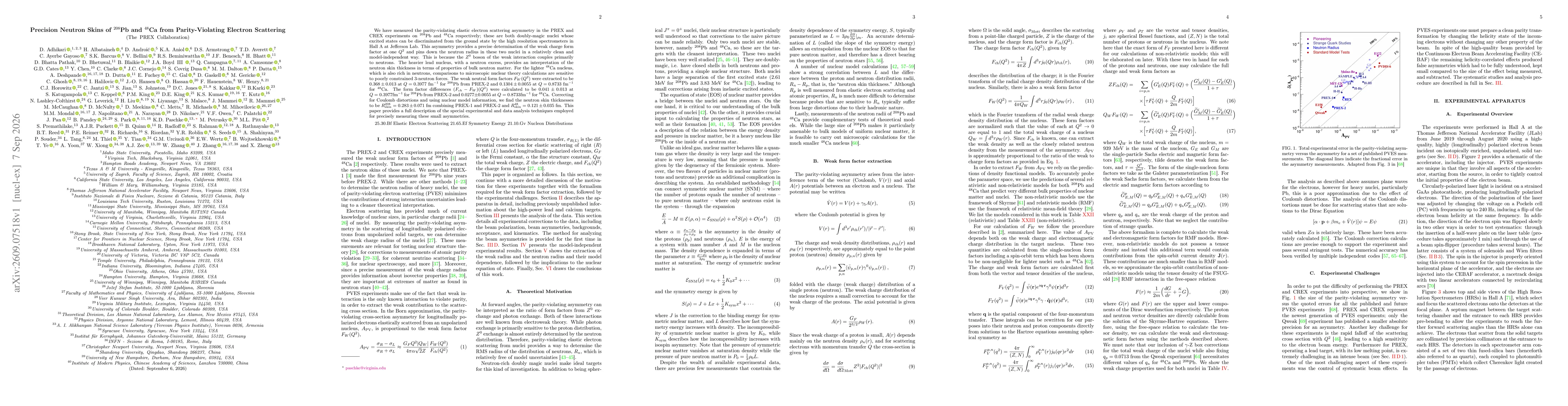 Thumbnail for Precision Neutron Skins of $^{208}$Pb and $^{48}$Ca from Parity-Violating Electron Scattering