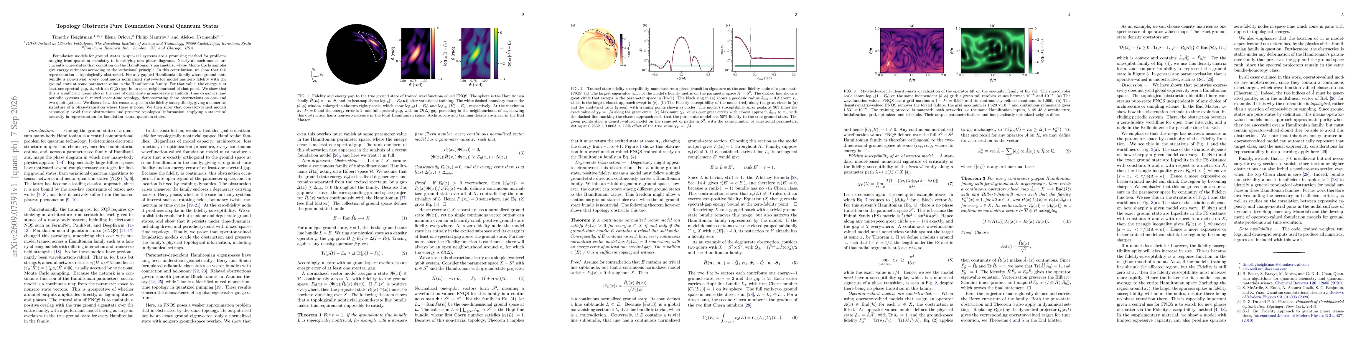 Thumbnail for Topology Obstructs Pure Foundation Neural Quantum States