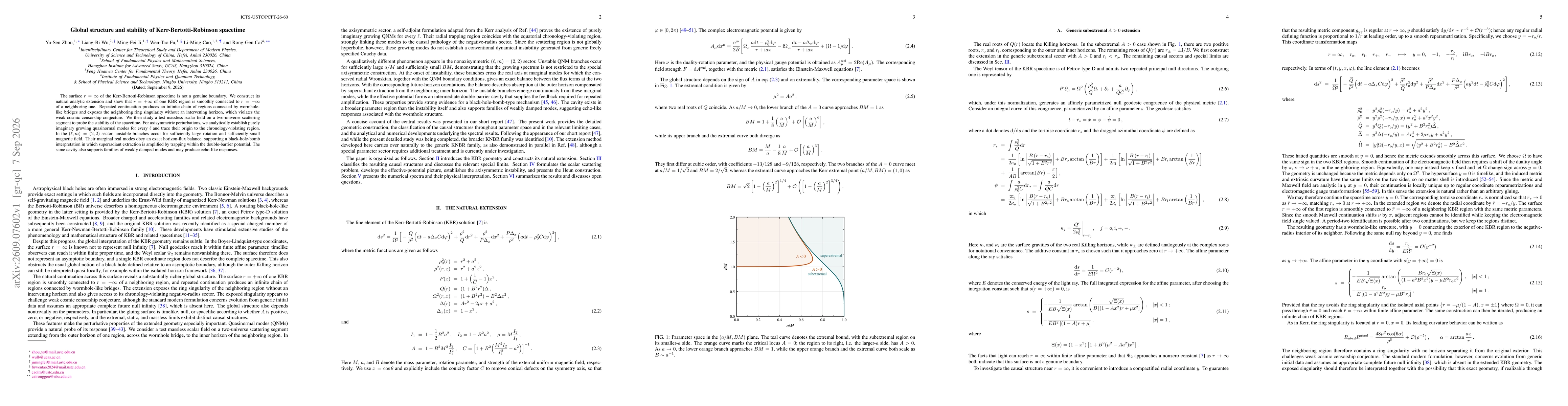 Thumbnail for Global structure and stability of Kerr-Bertotti-Robinson spacetime