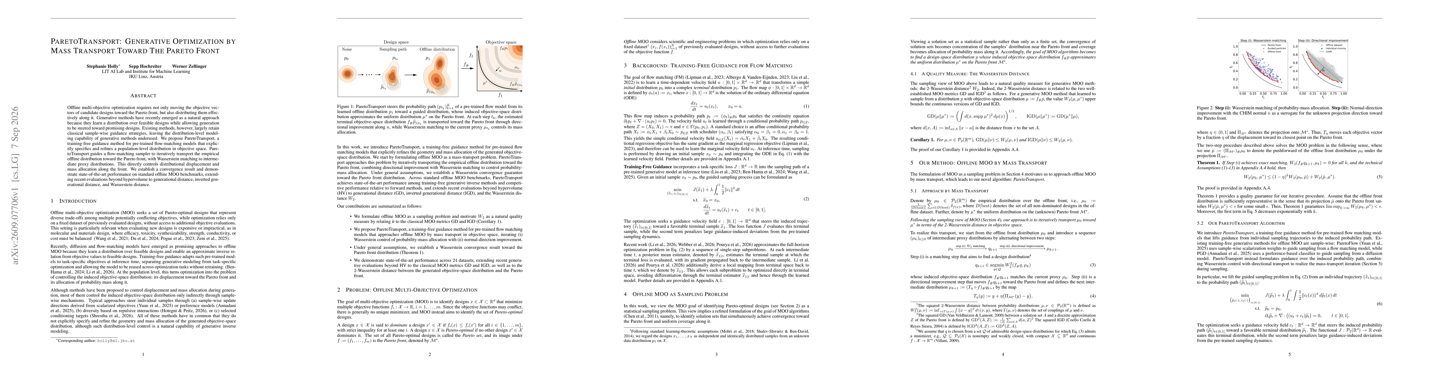 Thumbnail for ParetoTransport: Generative Optimization by Mass Transport Toward The Pareto Front