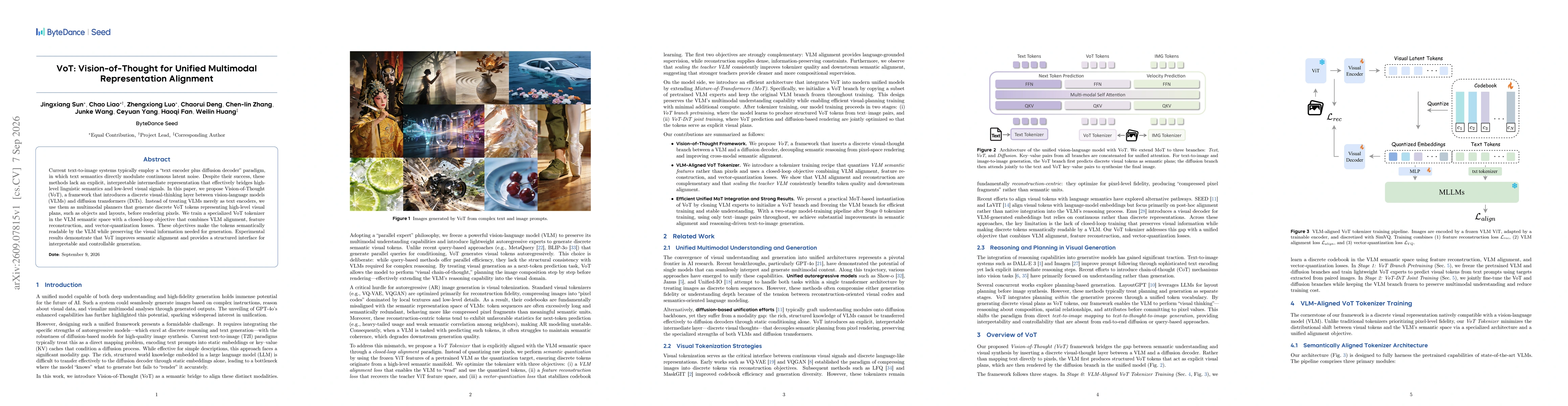Thumbnail for VoT: Vision-of-Thought for Unified Multimodal Representation Alignment