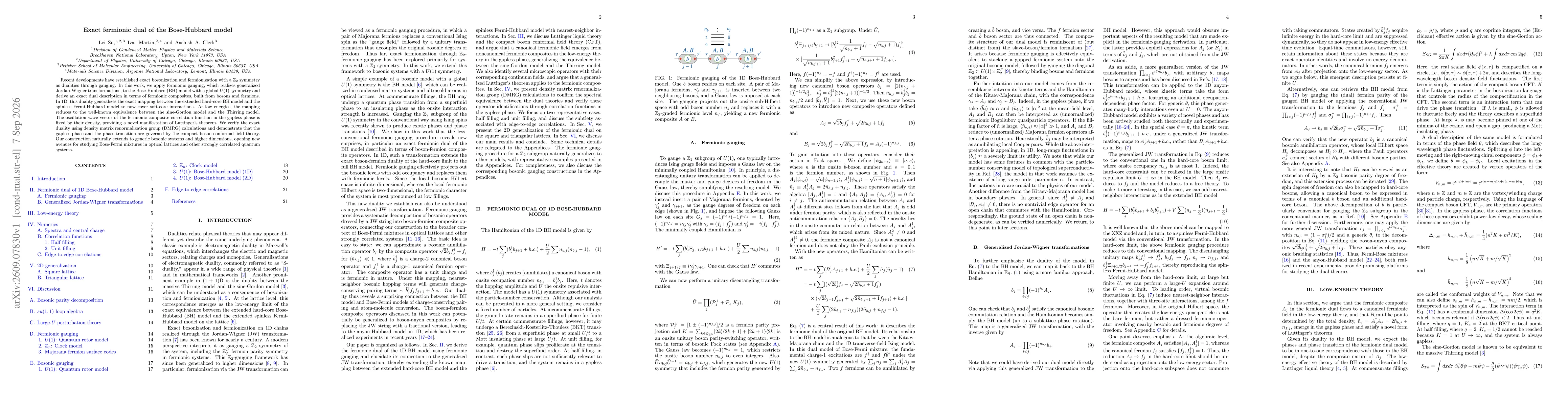 Thumbnail for Exact fermionic dual of the Bose-Hubbard model