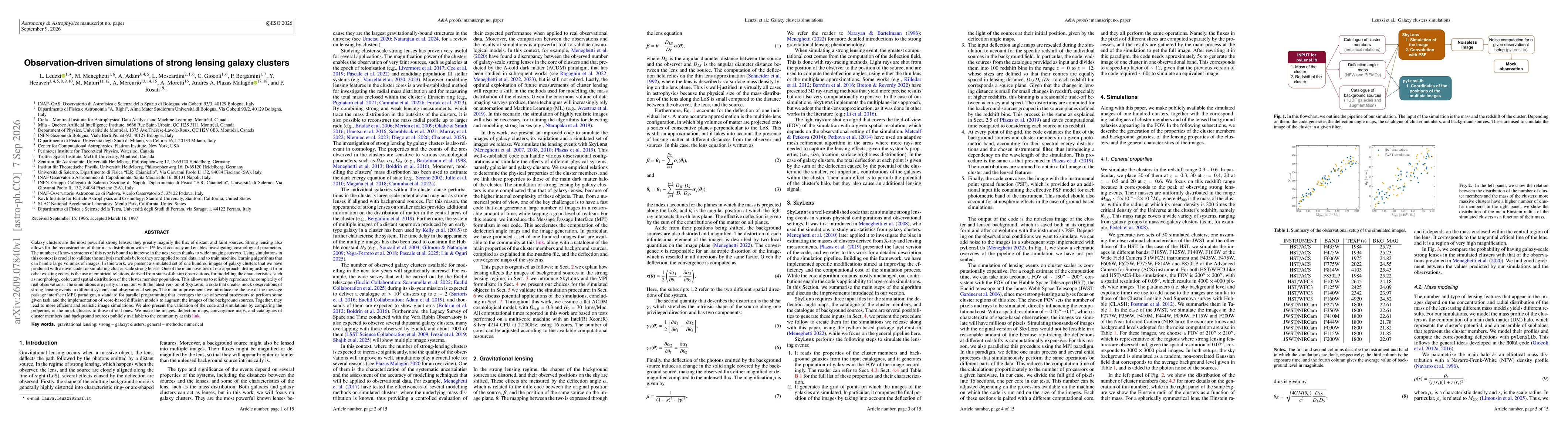 Thumbnail for Observation-driven simulations of strong lensing galaxy clusters