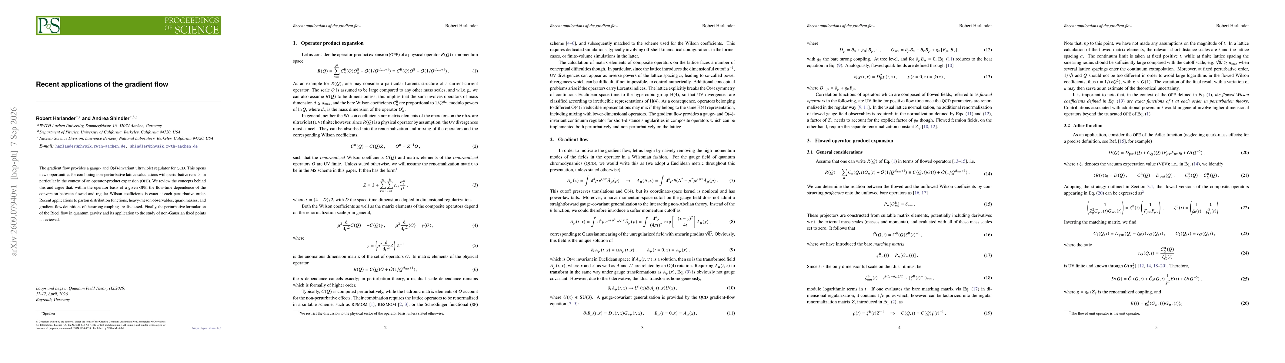 Thumbnail for Recent applications of the gradient flow