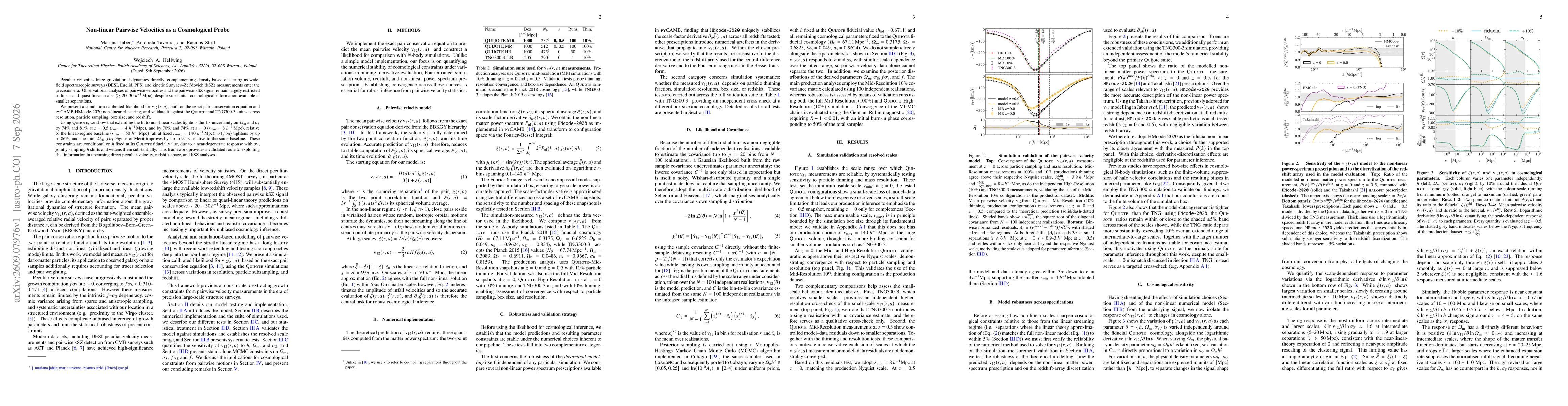Thumbnail for Non-linear Pairwise Velocities as a Cosmological Probe