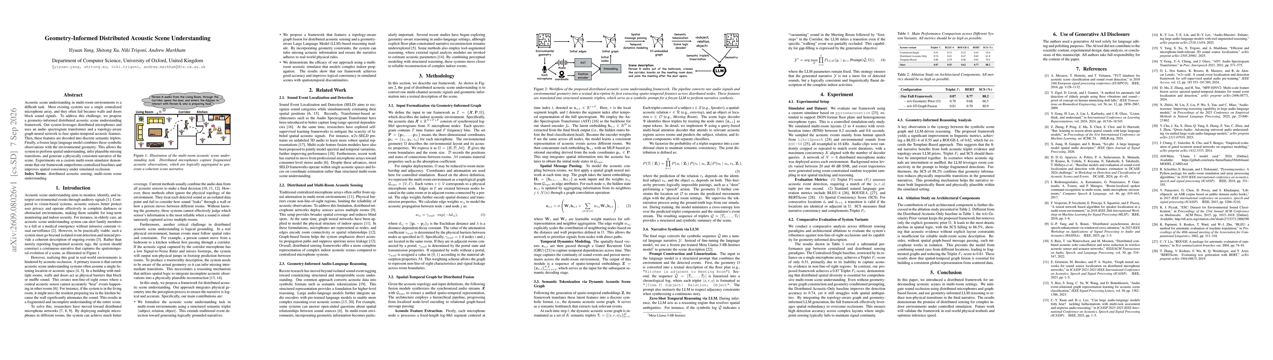 Thumbnail for Geometry-Informed Distributed Acoustic Scene Understanding