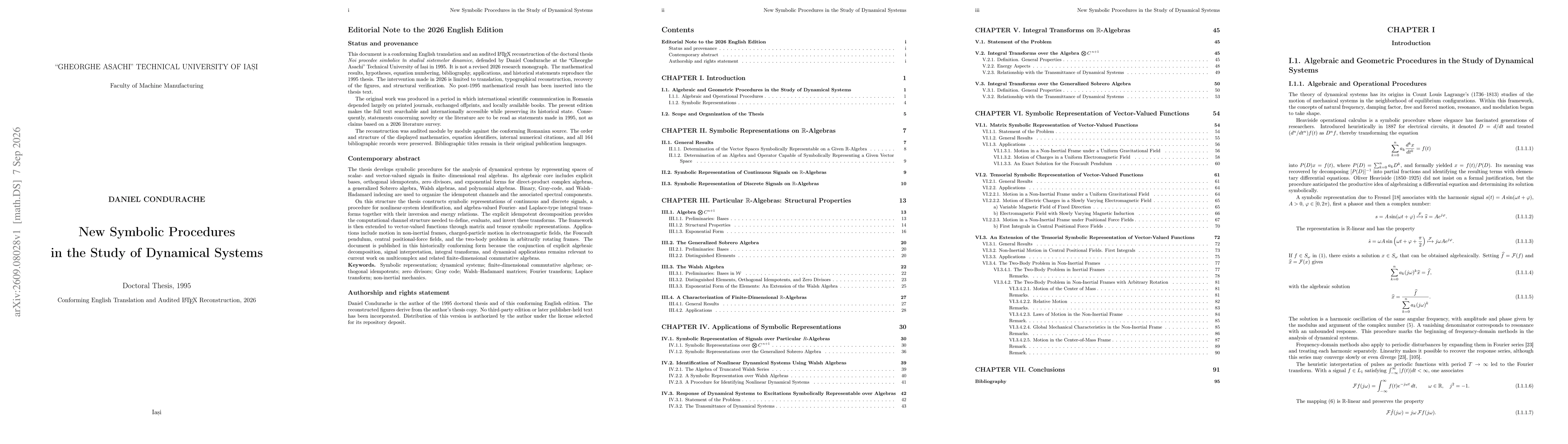 Thumbnail for New Symbolic Procedures in the Study of Dynamical Systems