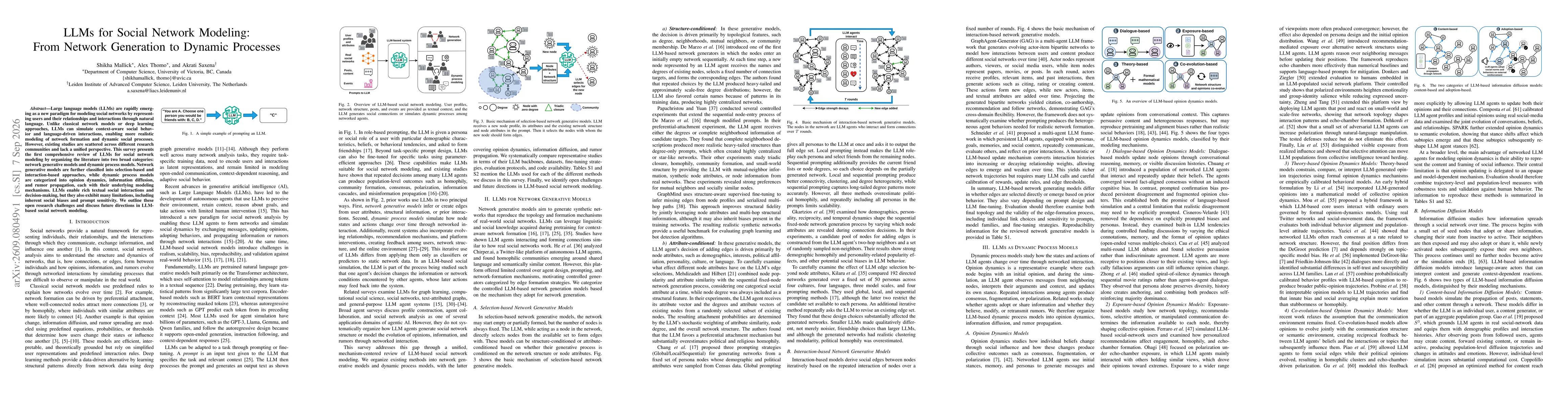 Thumbnail for LLMs for Social Network Modeling: From Network Generation to Dynamic Processes