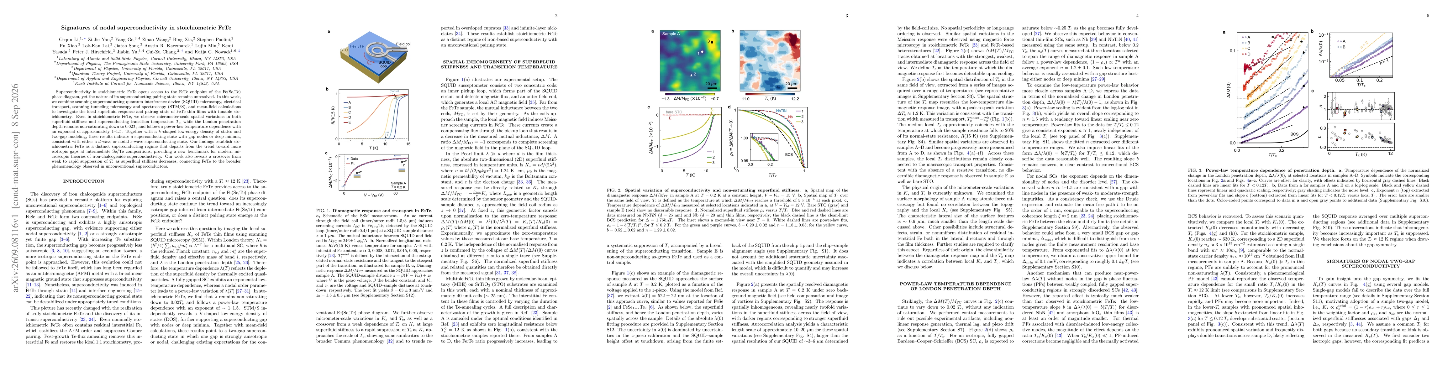 Thumbnail for Signatures of nodal superconductivity in stoichiometric FeTe