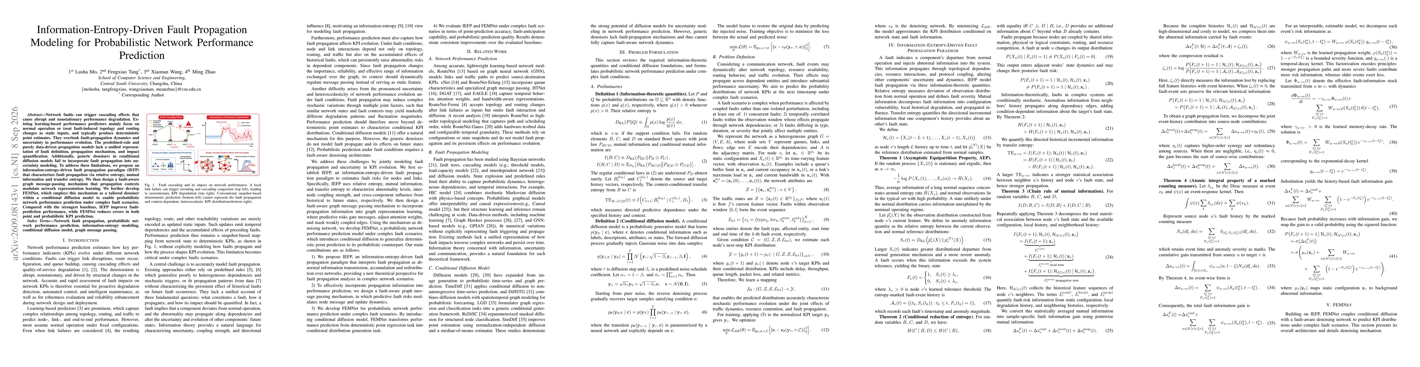 Thumbnail for Information-Entropy-Driven Fault Propagation Modeling for Probabilistic Network Performance Prediction