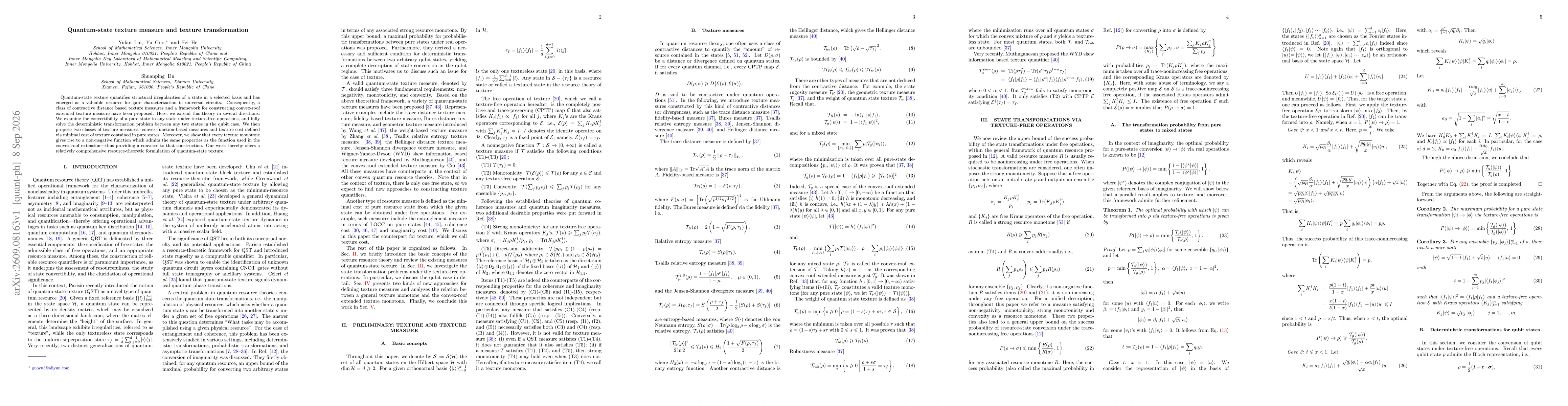 Thumbnail for Quantum-state texture measure and texture transformation