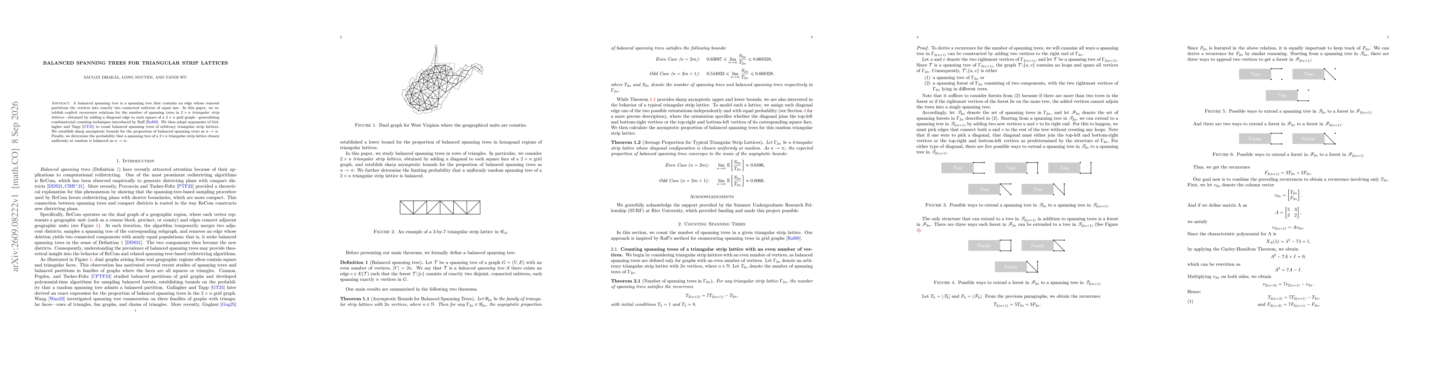 Thumbnail for Balanced Spanning Trees for Triangular Strip Lattices