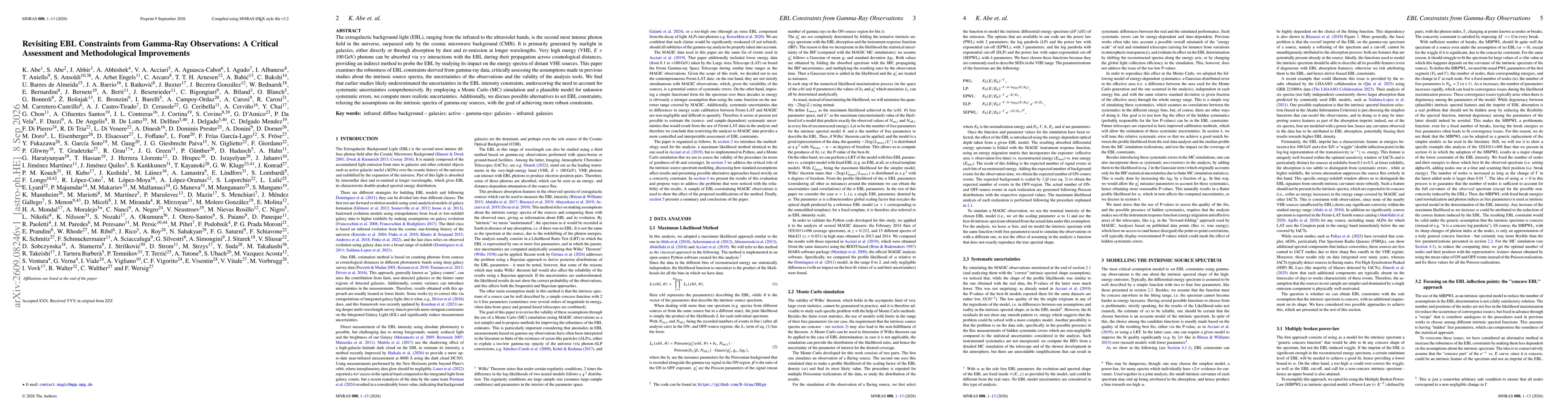 Thumbnail for Revisiting EBL Constraints from Gamma-Ray Observations: A Critical Assessment and Methodological Improvements
