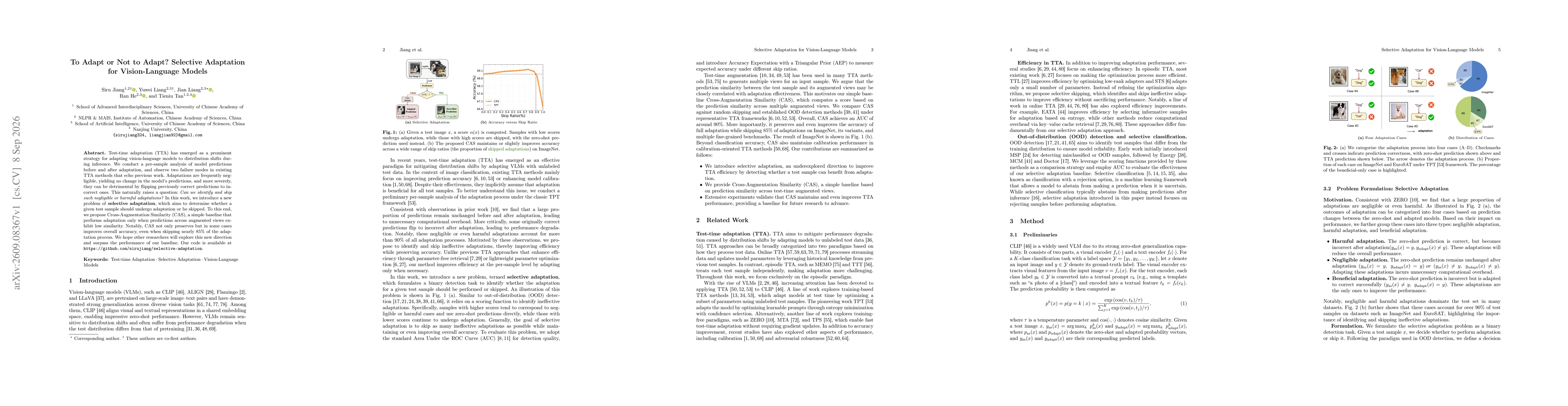 Thumbnail for To Adapt or Not to Adapt? Selective Adaptation for Vision-Language Models