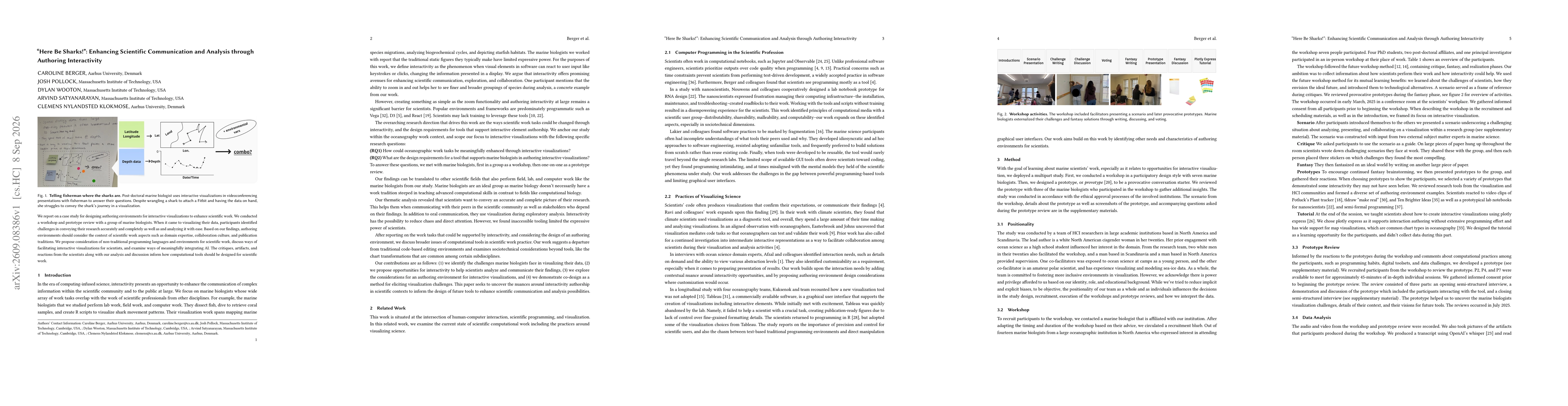 Thumbnail for "Here Be Sharks!": Enhancing Scientific Communication and Analysis through Authoring Interactivity