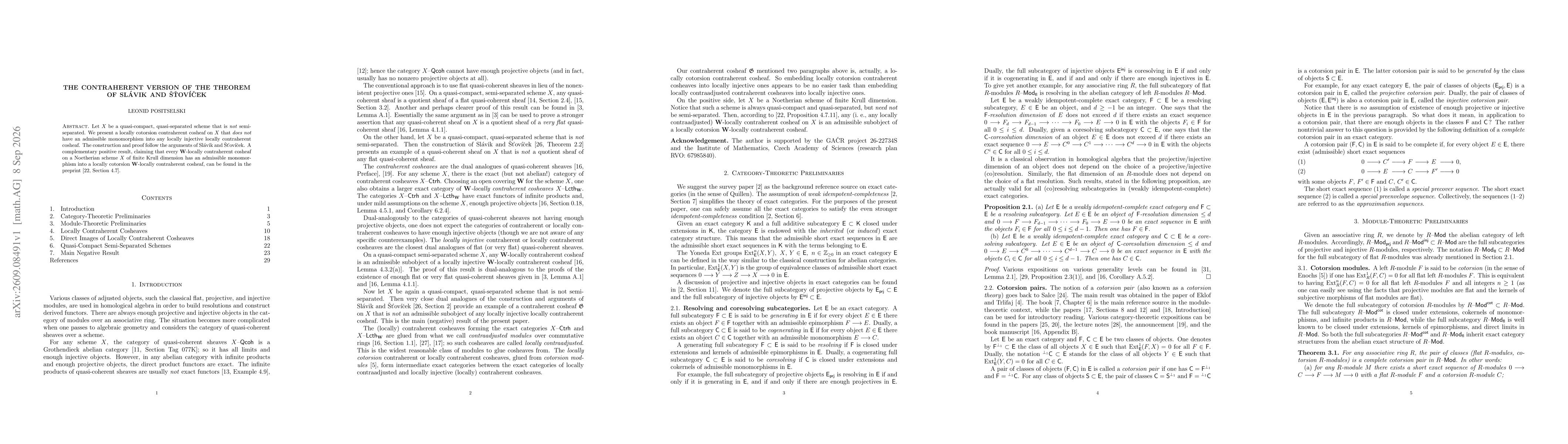 Thumbnail for The contraherent version of the theorem of Slavik and Stovicek