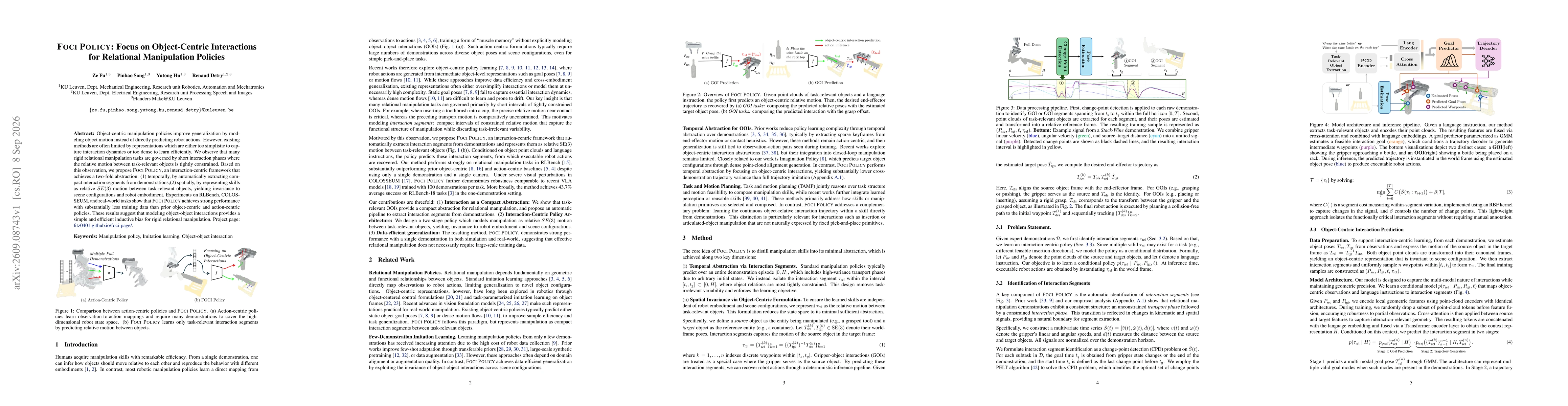 Thumbnail for FOCI Policy: Focus on Object-Centric Interactions for Relational Manipulation Policies