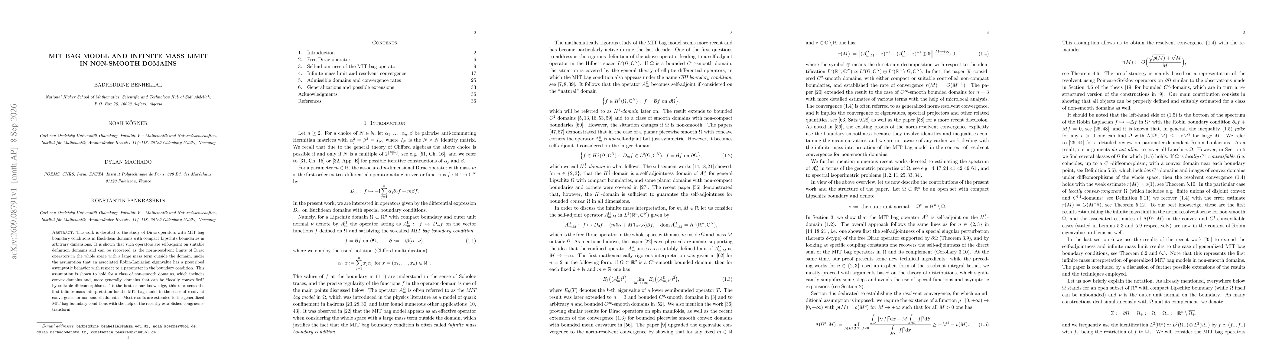 Thumbnail for MIT bag model and infinite mass limit in non-smooth domains