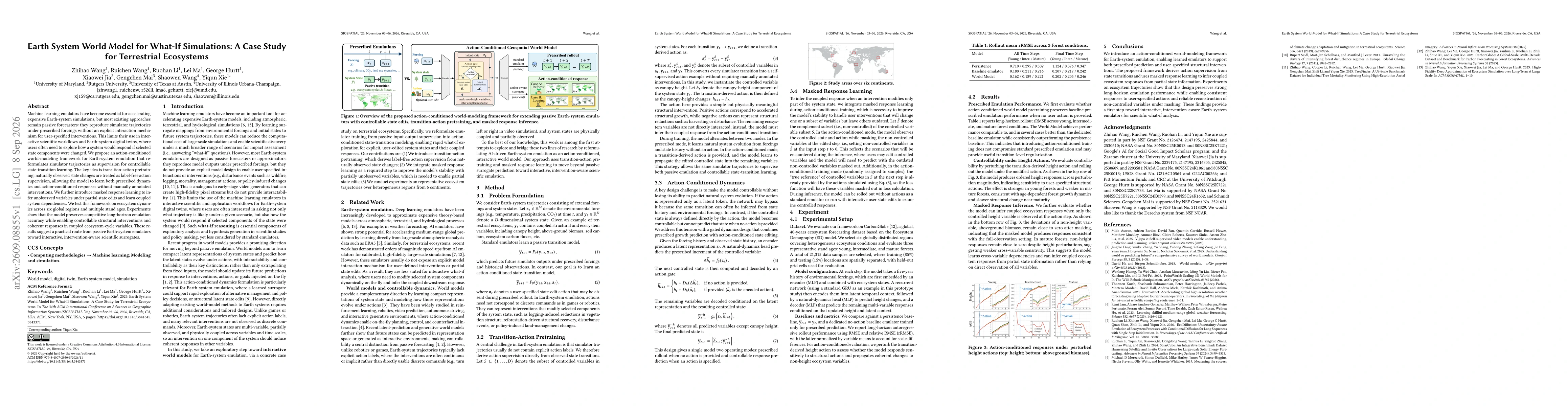 Thumbnail for Earth System World Model for What-If Simulations: A Case Study for Terrestrial Ecosystems