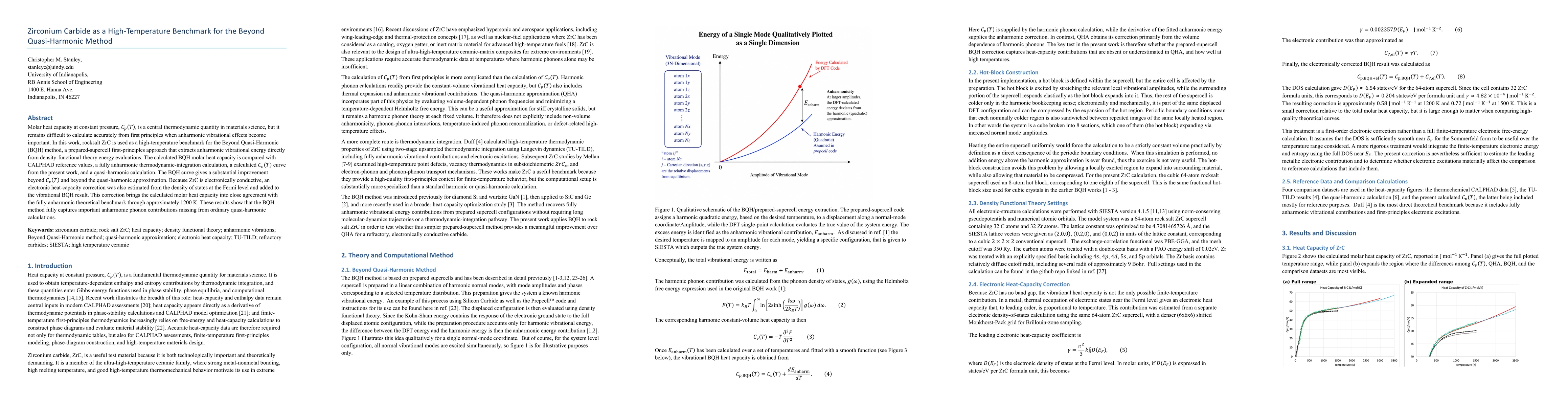 Thumbnail for Zirconium Carbide as a High-Temperature Benchmark for the Beyond Quasi-Harmonic Method