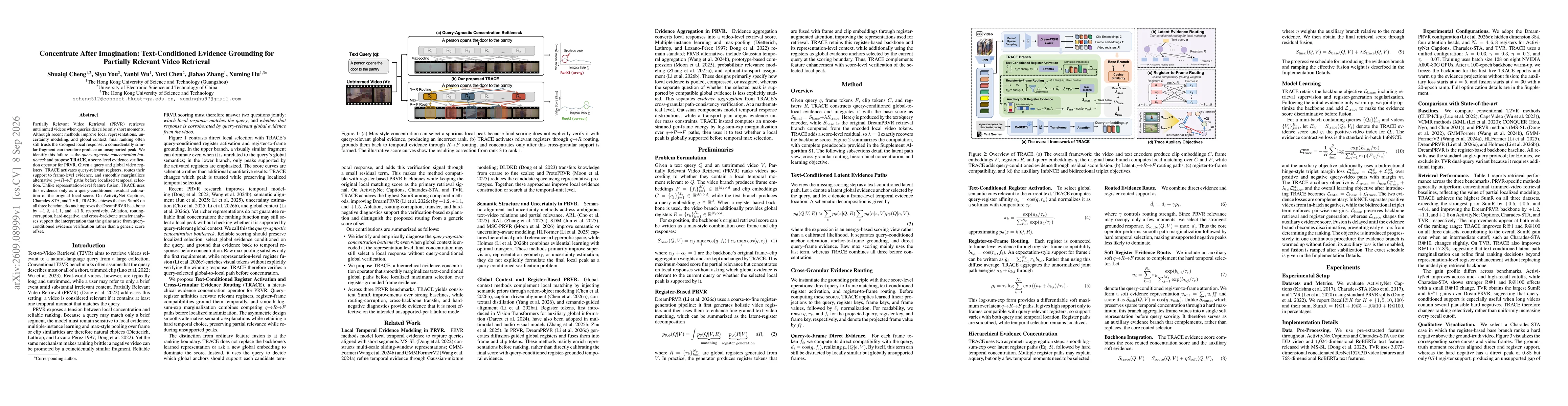 Thumbnail for Concentrate After Imagination: Text-Conditioned Evidence Grounding for Partially Relevant Video Retrieval