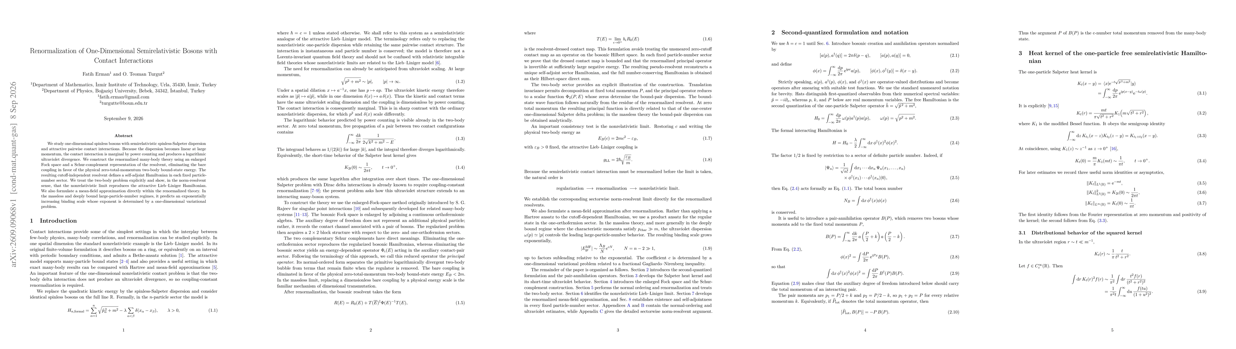 Thumbnail for Renormalization of One-Dimensional Semirelativistic Bosons with Contact Interactions