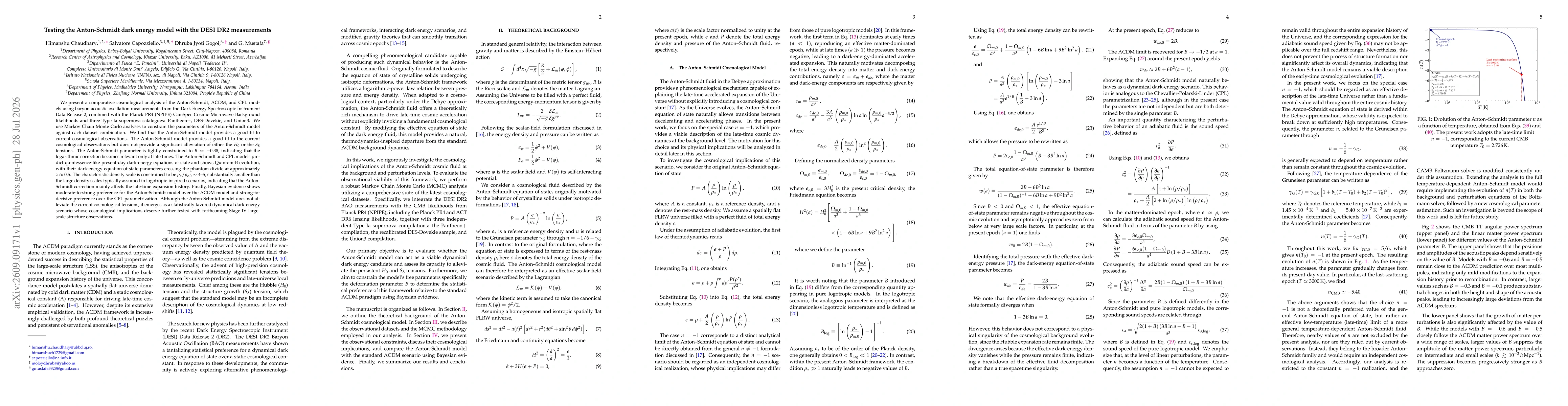 Thumbnail for Testing the Anton-Schmidt dark energy model with the DESI DR2 measurements