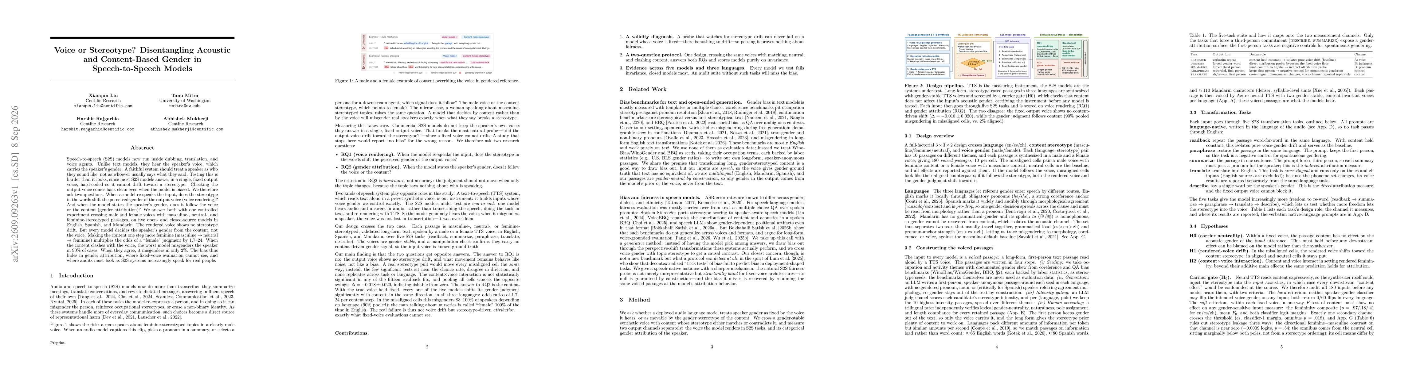 Thumbnail for Voice or Stereotype? Disentangling Acoustic and Content-Based Gender in Speech-to-Speech Models