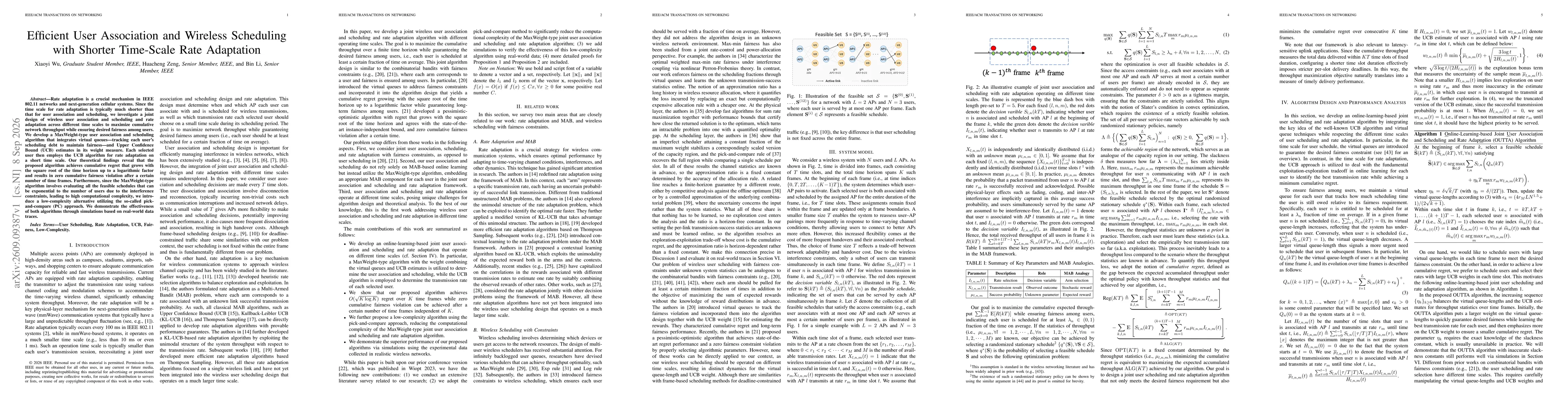 Thumbnail for Efficient User Association and Wireless Scheduling with Shorter Time-Scale Rate Adaptation