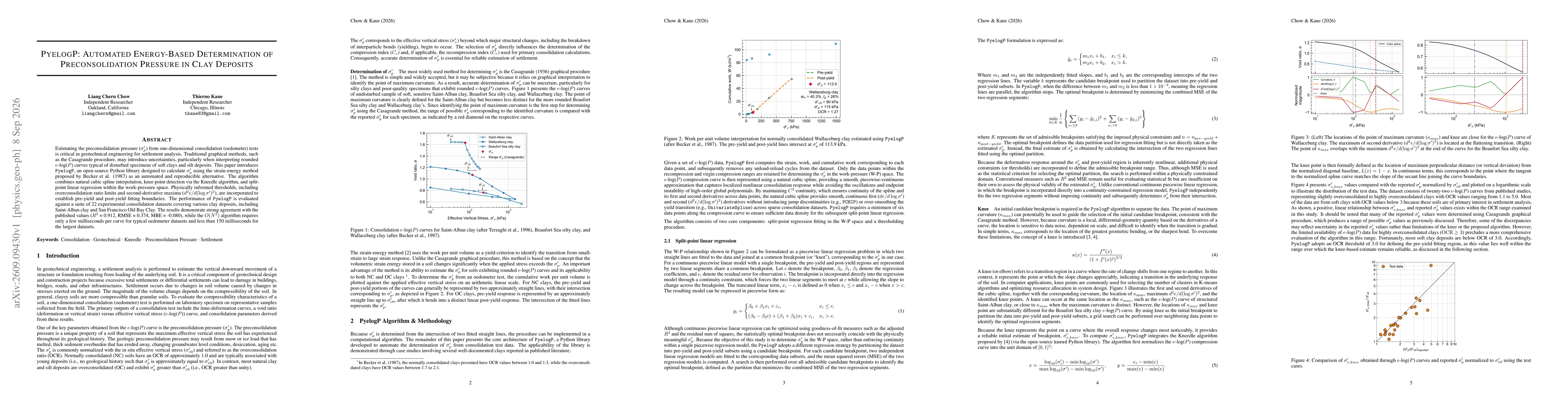 Thumbnail for PyelogP: Automated Energy-Based Determination of Preconsolidation Pressure in Clay Deposits