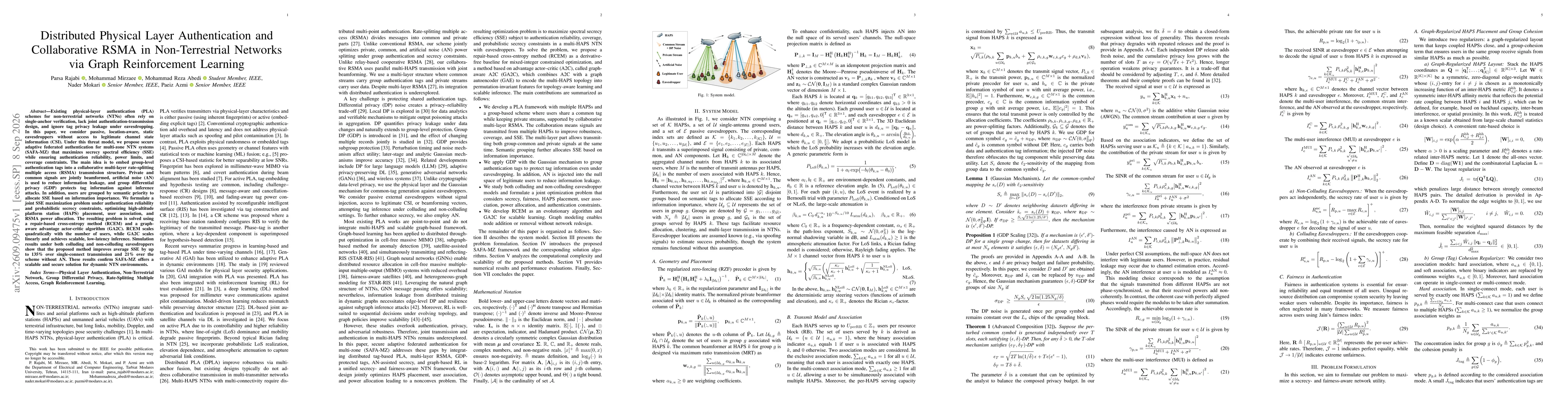 Thumbnail for Distributed Physical Layer Authentication and Collaborative RSMA in Non-Terrestrial Networks via Graph Reinforcement Learning
