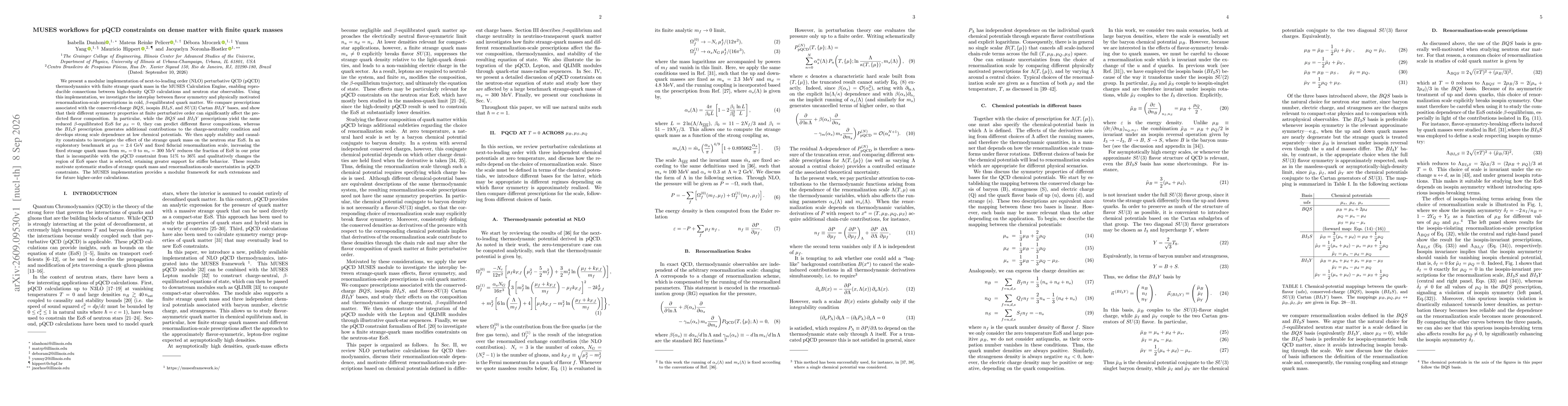 Thumbnail for MUSES workflows for pQCD constraints on dense matter with finite quark masses