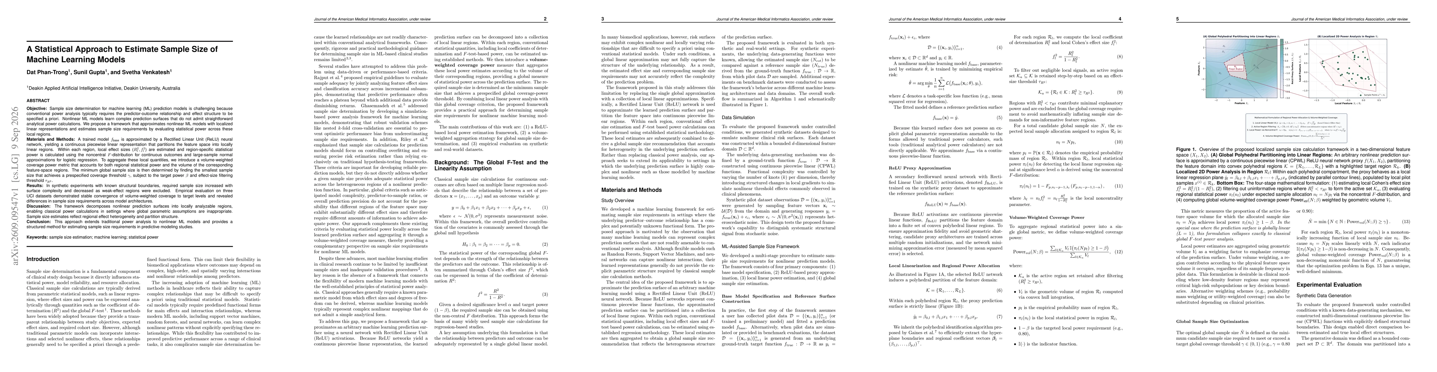 Thumbnail for A Statistical Approach to Estimating Sample Size of Machine Learning Models