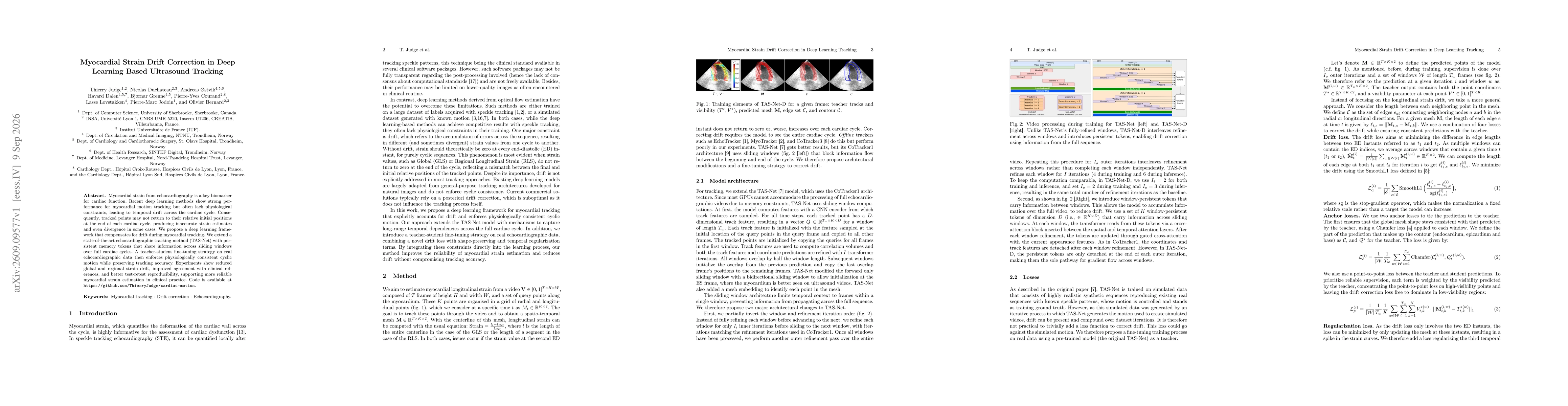 Thumbnail for Myocardial Strain Drift Correction in Deep Learning Based Ultrasound Tracking