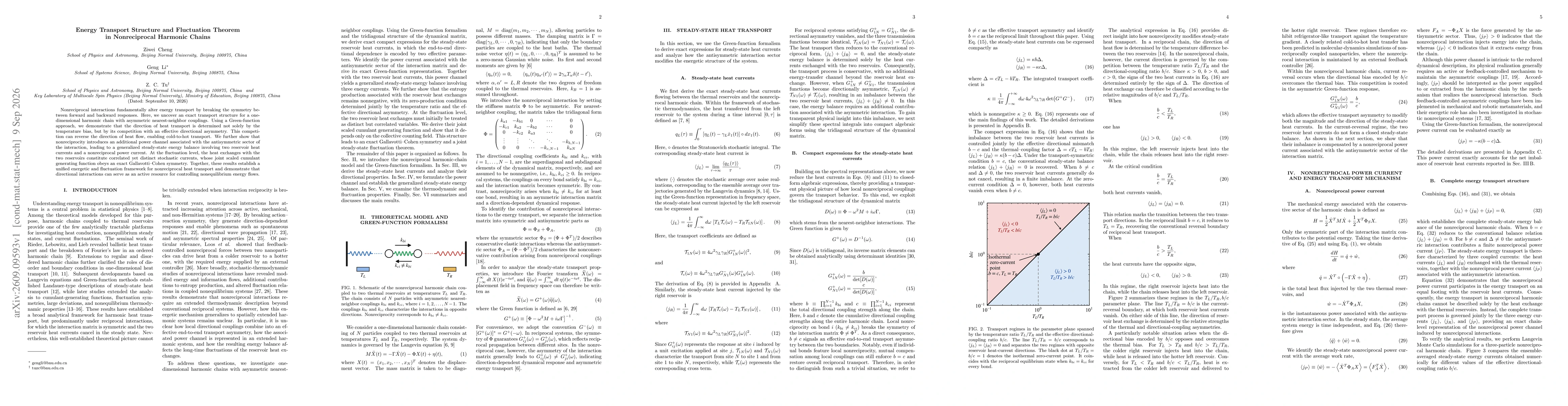 Thumbnail for Energy Transport Structure and Fluctuation Theorem in Nonreciprocal Harmonic Chains