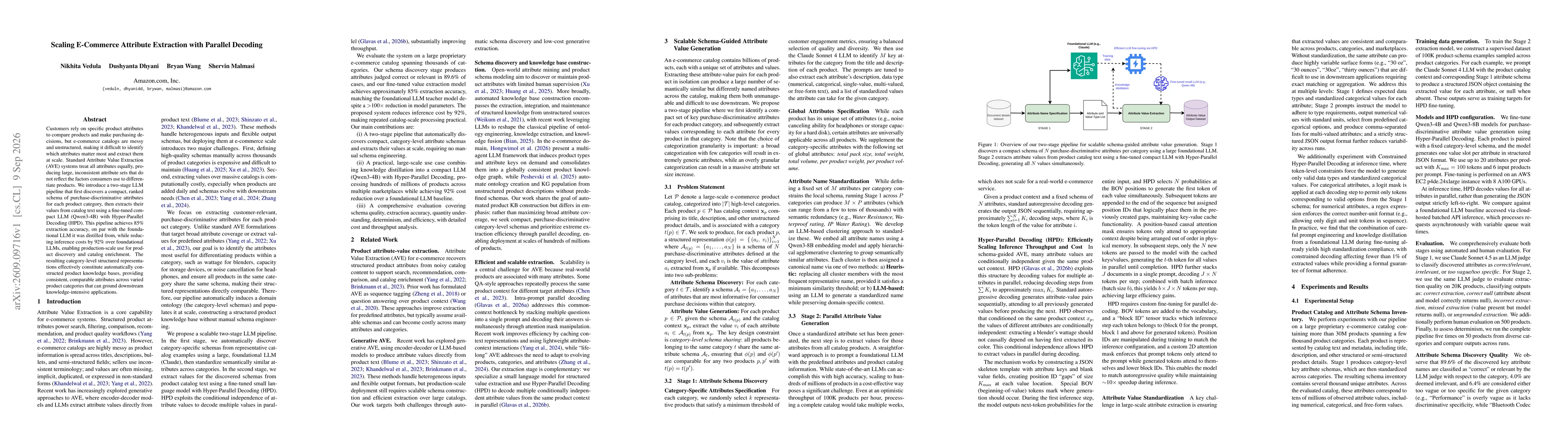 Thumbnail for Scaling E-Commerce Attribute Extraction with Parallel Decoding