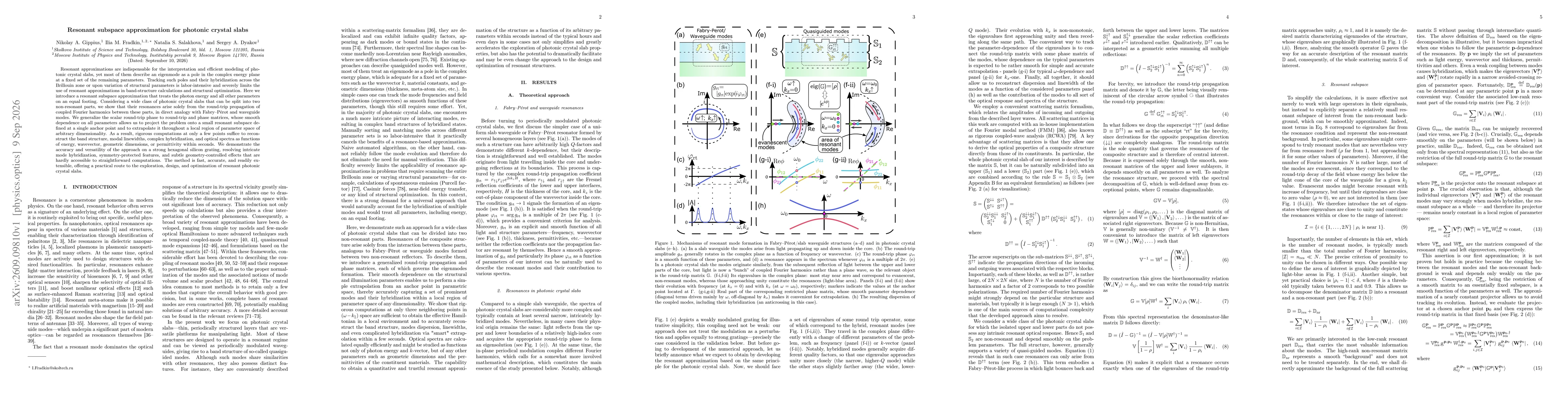 Thumbnail for Resonant subspace approximation for photonic crystal slabs