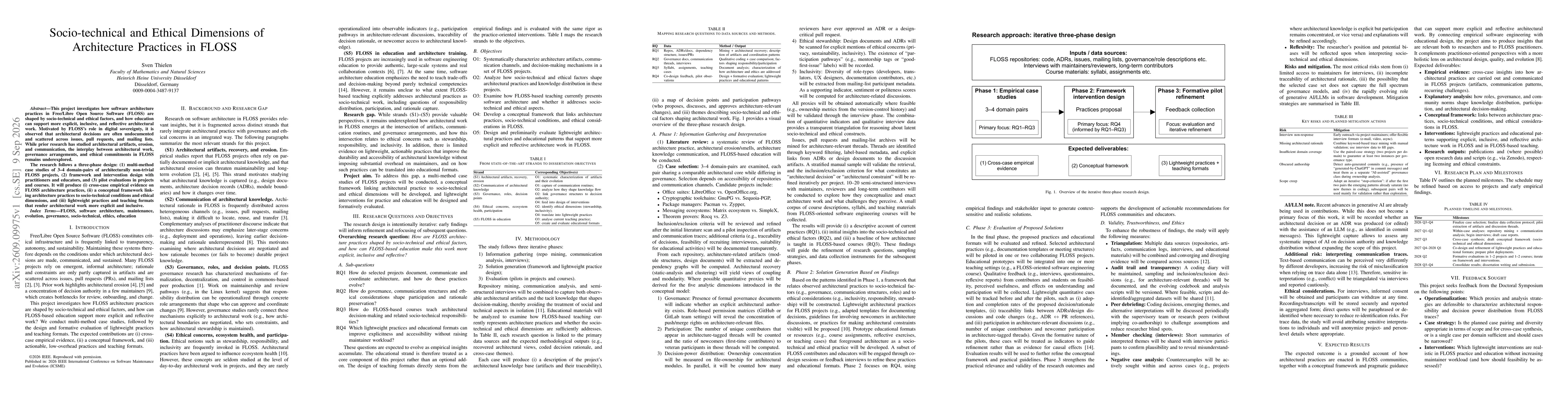 Thumbnail for Socio-technical and Ethical Dimensions of Architecture Practices in FLOSS