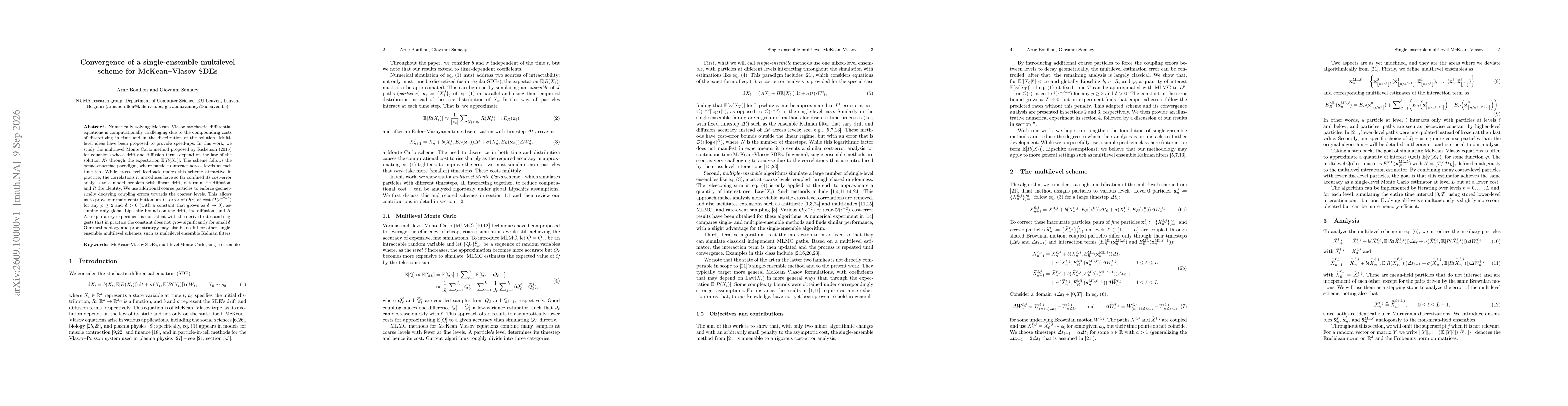 Thumbnail for Convergence of a single-ensemble multilevel scheme for McKean-Vlasov SDEs