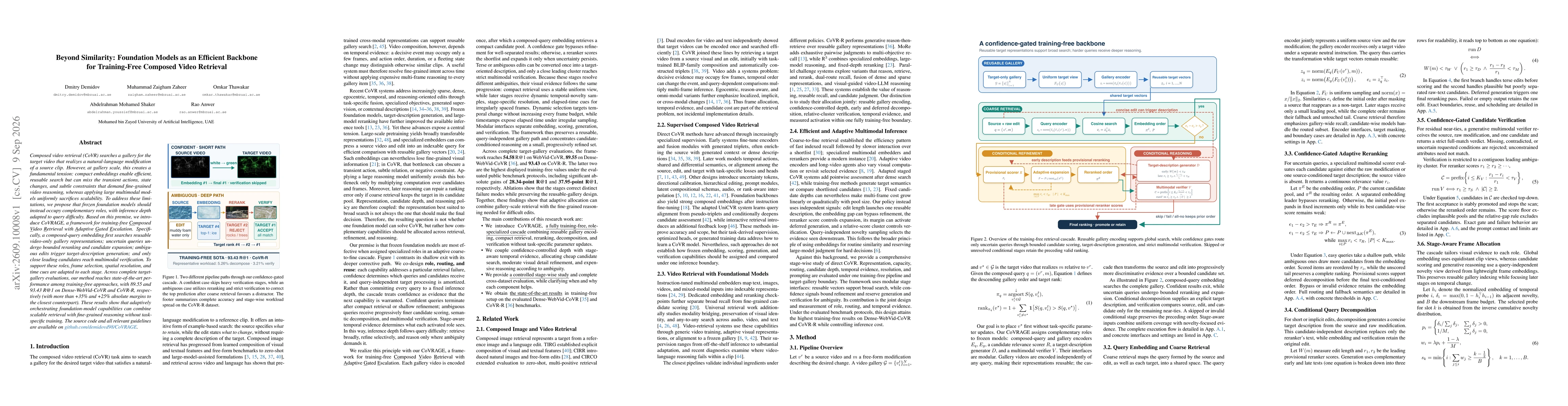 Thumbnail for Beyond Similarity: Foundation Models as an Efficient Backbone for Training-Free Composed Video Retrieval